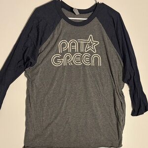 Pat Green Concert Baseball Shirt - Gray and Navy
